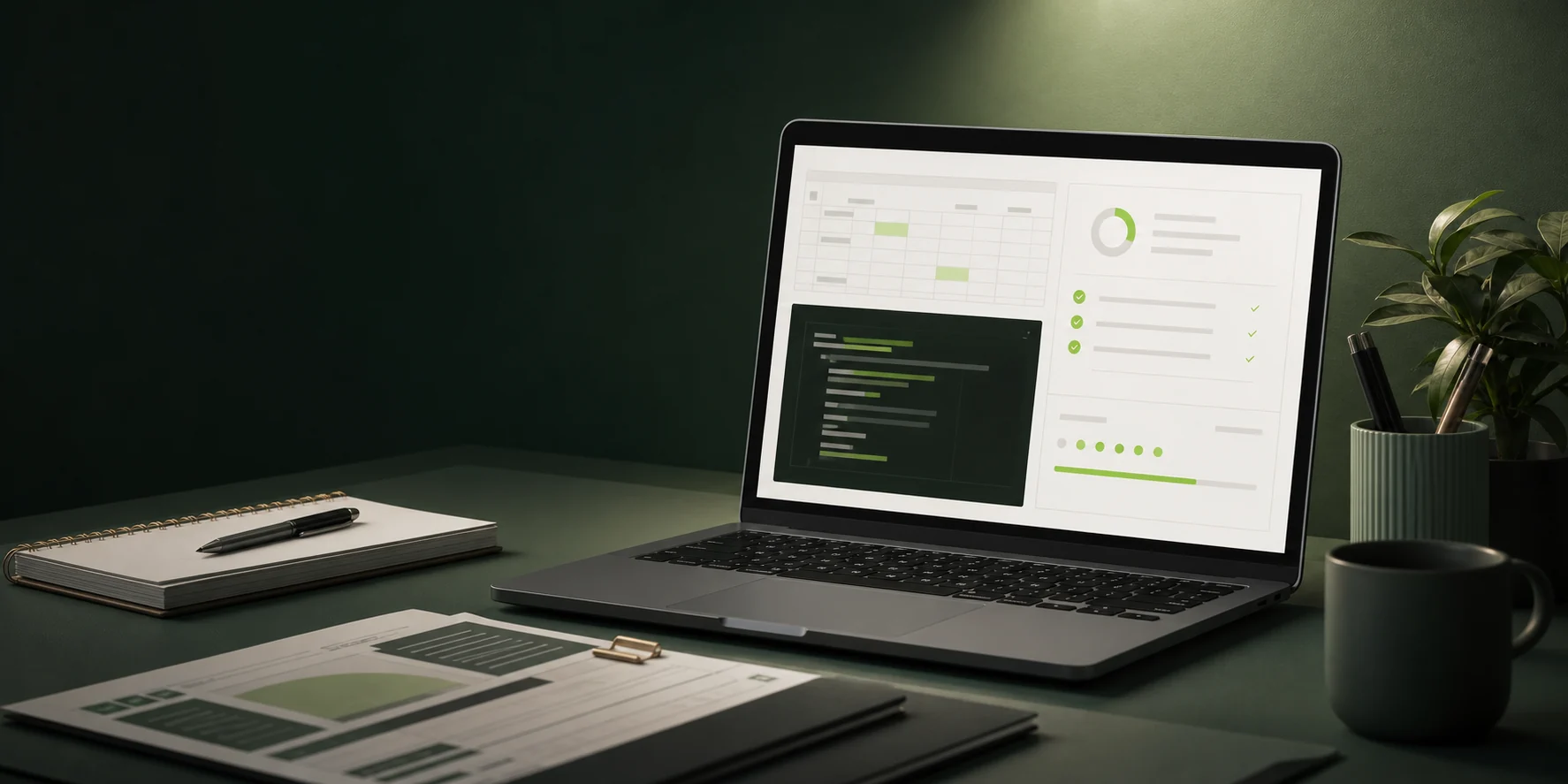 A structured assessment review workspace with spreadsheet and coding evidence